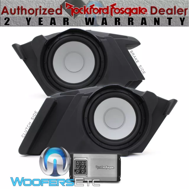 Rockford Fosgate Hd14-Sbsub Saddlebag Subwoofers Select 2014-Up Harley Davidson