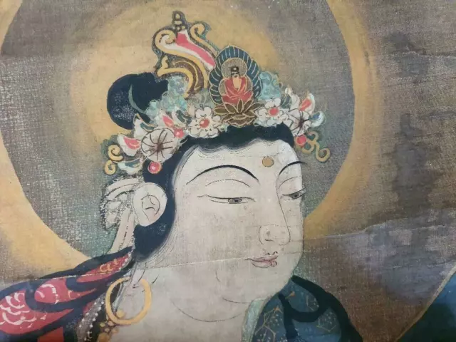kakemono, rouleau japon Edo (XVIIème) Bouddhisme Kannon - peinture 觀音