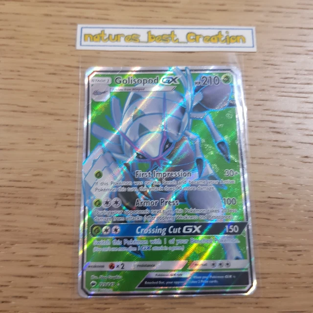 OK Condition Golisopod GX 129/147 Holo/Shiny Pokemon Card, SM Base Set Rare