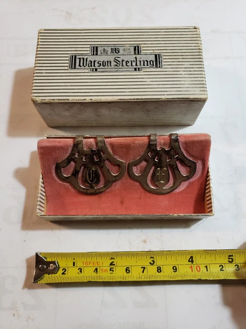 Vintage Watson Sterling Silver Pair Bookmarks? A856. with box