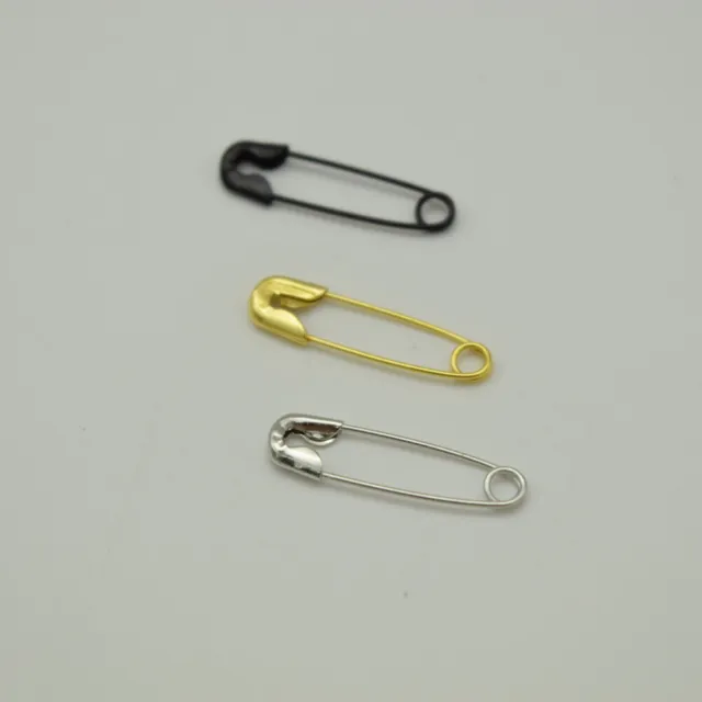 144 Safety Pins Small Tiny 18mm also other sizes 23mm - 37mm Gold Silver Black