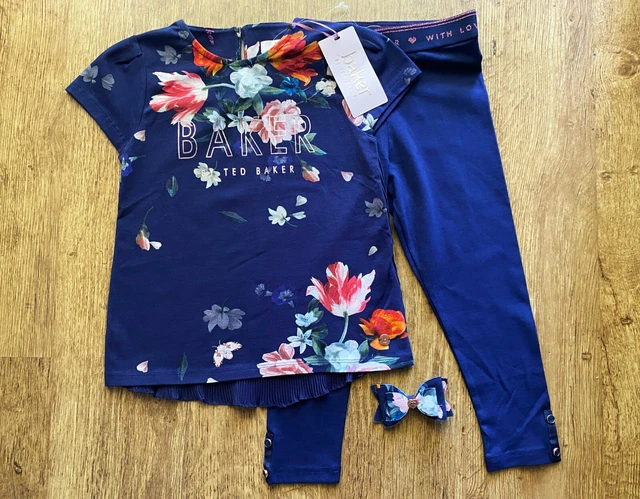 Ted Baker 3-4 years floral top leggings outfit set  RRP £33 summer BNWT