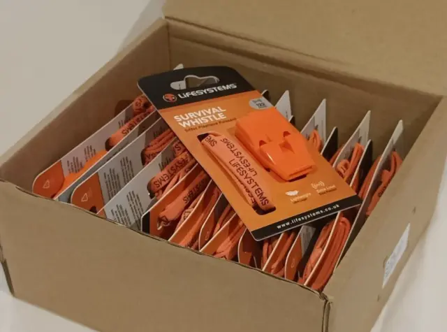 Box of 14 - Lifesystems Survival Whistles - 122dB - Recommended by Dof E Awards