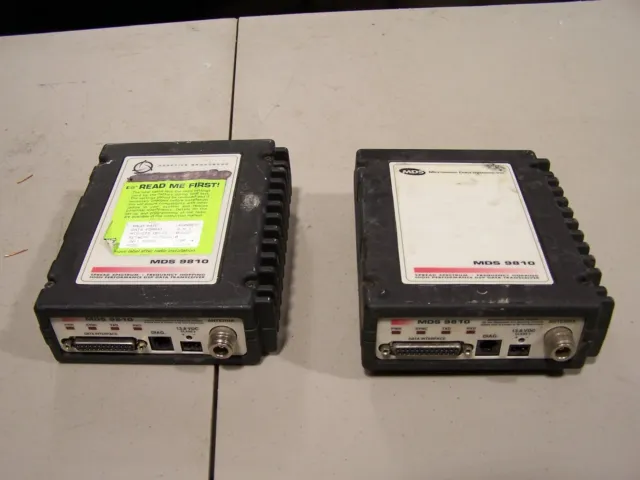 Lot of 2 Microwave Data Systems MDS 9810 HL Spread Spectrum Transceivers