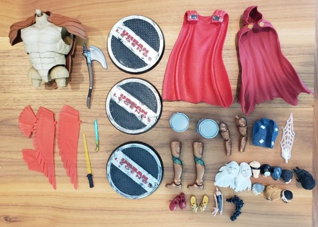 Marvel Legends Accessories, Weapons, Cape, Stand, BAF, Head lot for custom Marvel Legends Accessories, Weapons, Cape, Stand, BAF, Head lot for custom