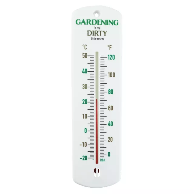 Garden Slate Thermometer Garden Gardeners Gift Outdoors 45 X 10 Cm
