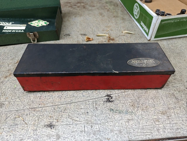 Vintage Williams Mechanics Ratchet Socket Set TOOLBOX Only Vintage Williams Mechanics Ratchet Socket Set TOOLBOX Only