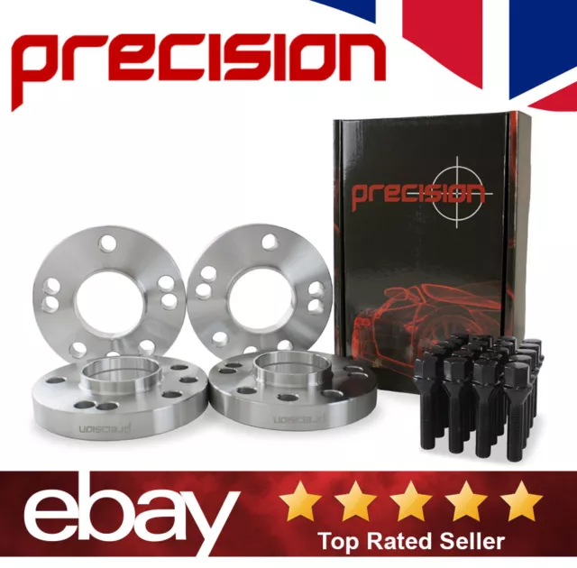 Citroen C4 Wheel Spacers 20mm & Black Bolts For Aftermarket Alloys - 2 Pairs