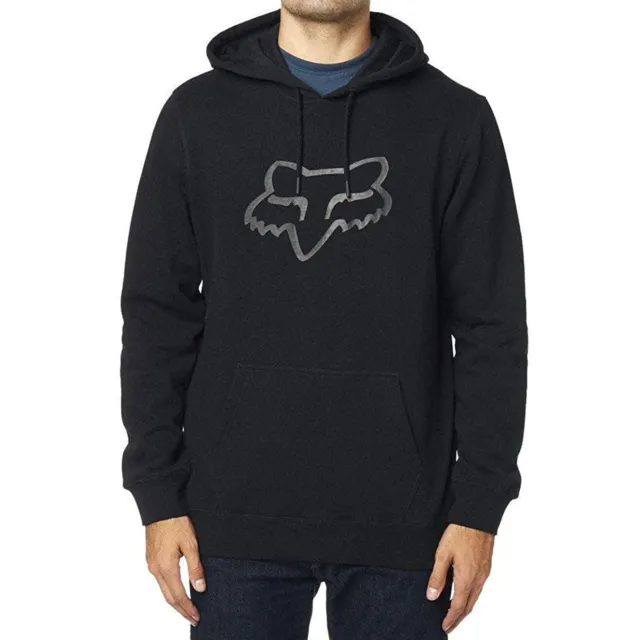 Fox Racing Homme Héritage Tête Pull Manches Longues Capuche Noir/Noir Caillot