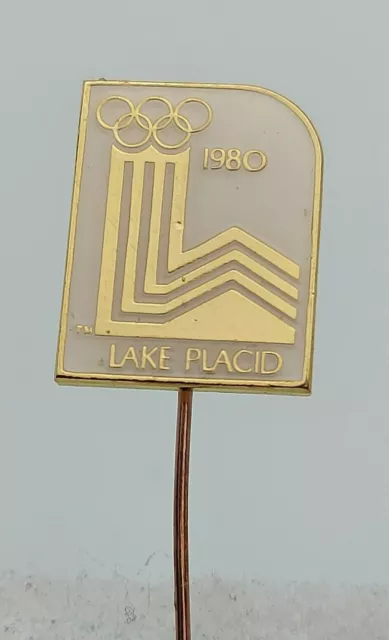 WINTER OLYMPIC GAMES 1980. LAKE PLACID ( USA ) vintage pin badge Jeux Olympiques