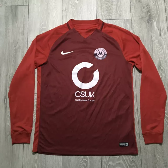 Torquay United Shirt Large Mens Red Burgundy Football Jersey Goalkeeper