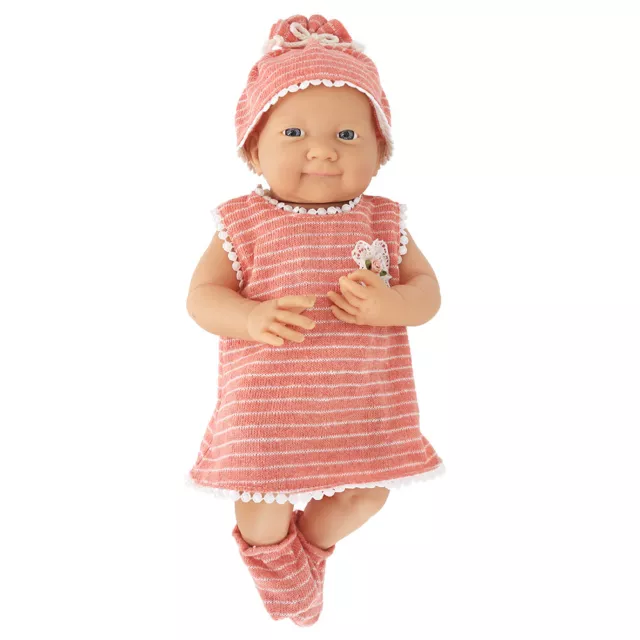 Dolls Pink Dress Dolls Outfits W/Hat+Socks Fit for 12~16" Reborn Dolls Clothes 2