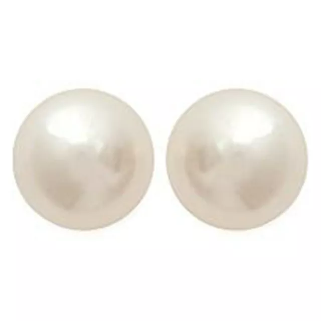Boucles d'oreilles Perle d'imitation 6 mm et Tige en Argent 925 - Femme - Neuves