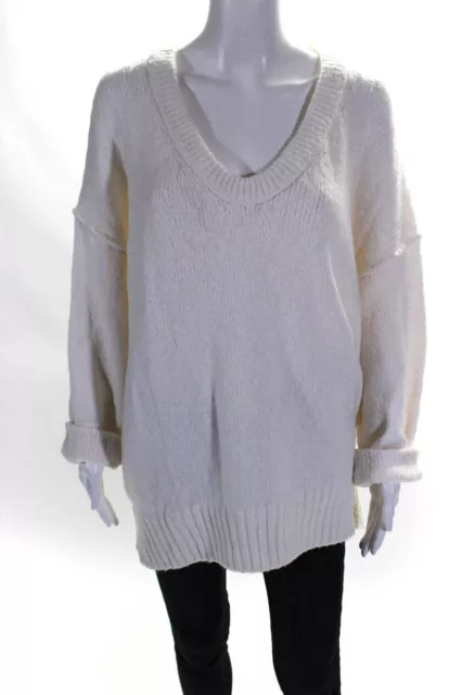 Free People Womens Brookside Tunic - Ivory Size M