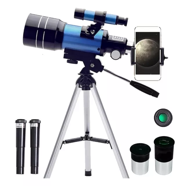 Top Telescope for Adult Kids,70mm Aperture (15X-150X) Portable Refractor8725