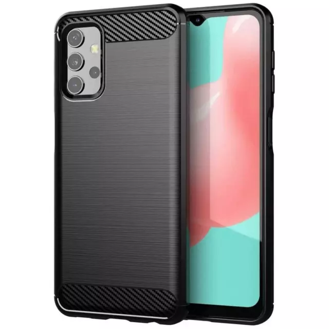 Hülle Carbon für Samsung Galaxy A32 5G Schutzhülle Handy Case Cover Handyhülle