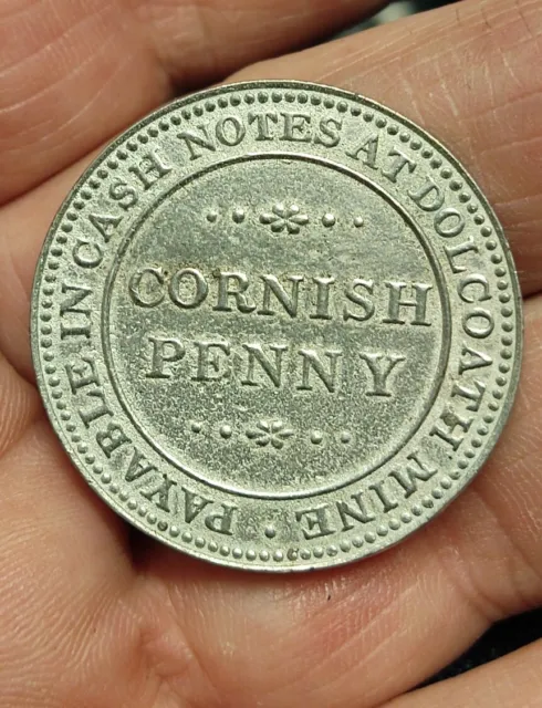 Interesting Cornish Penny Dolcath Mine. 1960s Restrike?