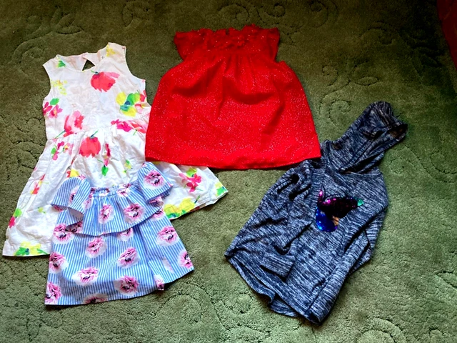 LOTTO LAVORO PACCHETTO STIVALI AUTO x4 articoli ABBIGLIAMENTO RAGAZZE:PRIMARK GEORGE BLU ZOO GAP 6-7 anni