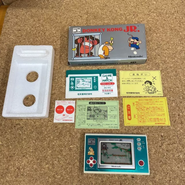 Nintendo Game & Watch Donkey Kong Jr. DJ-101 Wide Screen Vintage Handheld w/Box