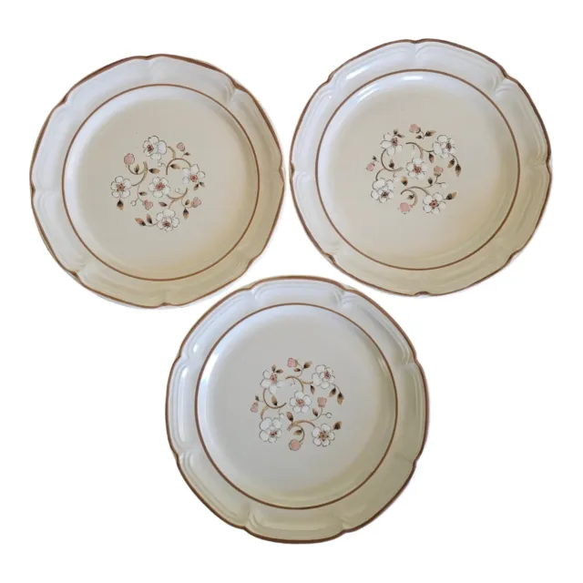 Vintage Set of 3 Covington Idlewild Stoneware Salad Dessert Plates 7¾" Japan