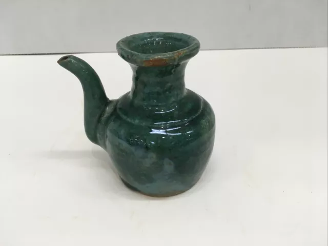 CHINA Shiwan  Oil Annointing Pot 19th Century  4”