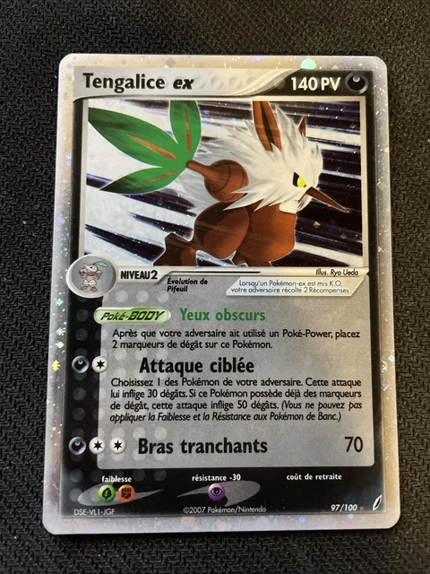 Tengalice Ex - Pokemon 97/100 Ex Gardiens De Cristal Tres Bon Etat Fr