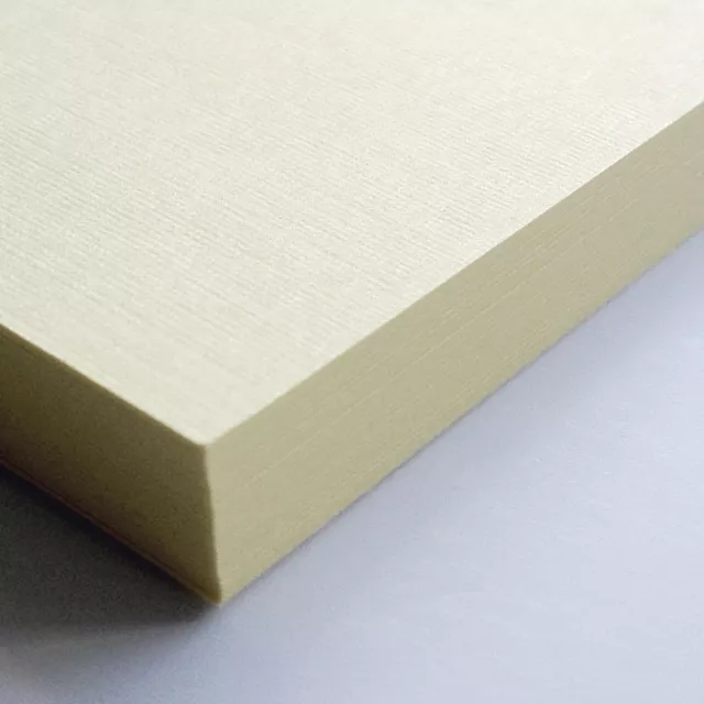 50 SHEETS ZETA LINEN TEXTURE WHITE A4 WATERMARKED PAPER 100GSM