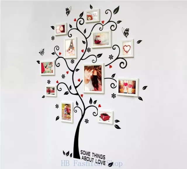 Wall Sticker Family Photo Frame Tree Wall Tattoo Art Home Room Decor Vinyl Mural