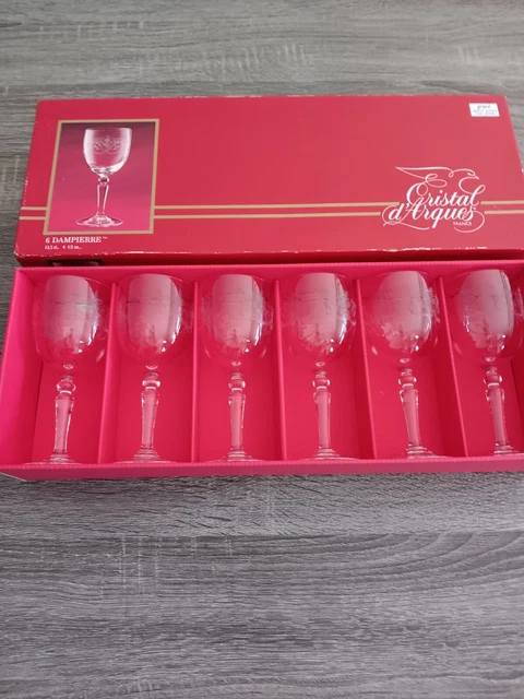 Lot De 12 Verres à Vin Blanc Leonardo 41 Cl Avec Gravures - Excellent état