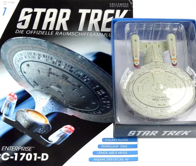 Star Trek Eaglemoss Raumschiff Collection Uss Enterprise Ncc-1701D Ausgabe #1