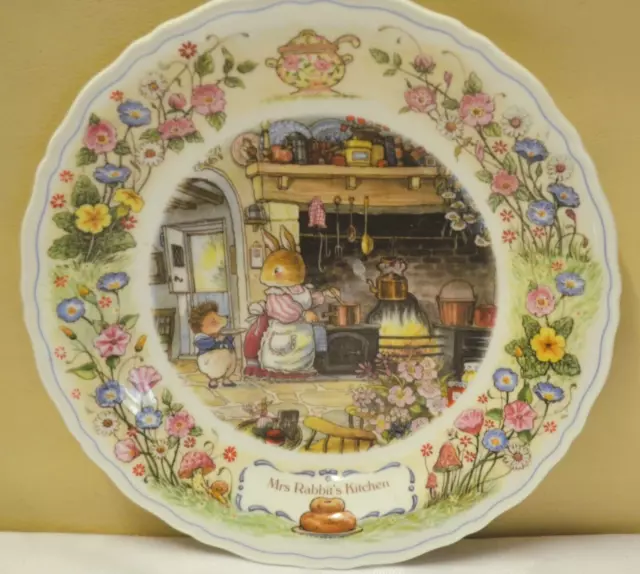 Wedgwood Mrs Rabbirs Kitchen Plate 8.5" / 21.5cm  Foxwood Tales Date 1990