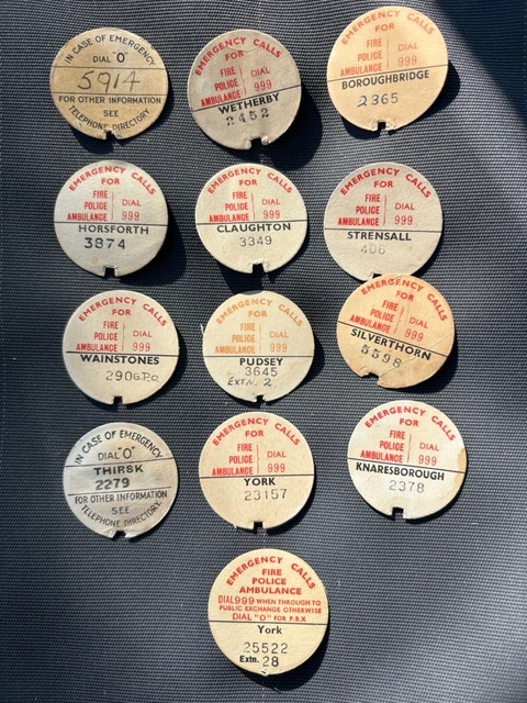 ORIGINAL GPO TELEPHONE dial labels (13) EUR 11,48 - PicClick DE