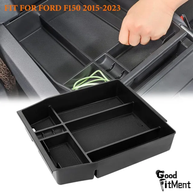For Ford F150 Car Center Console Armrest Storage Box Organizer Tray Accessories