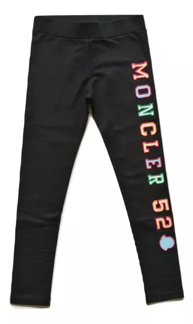 MONCLER junior pantaloni leggings da bambina 8H70910 nero con logo