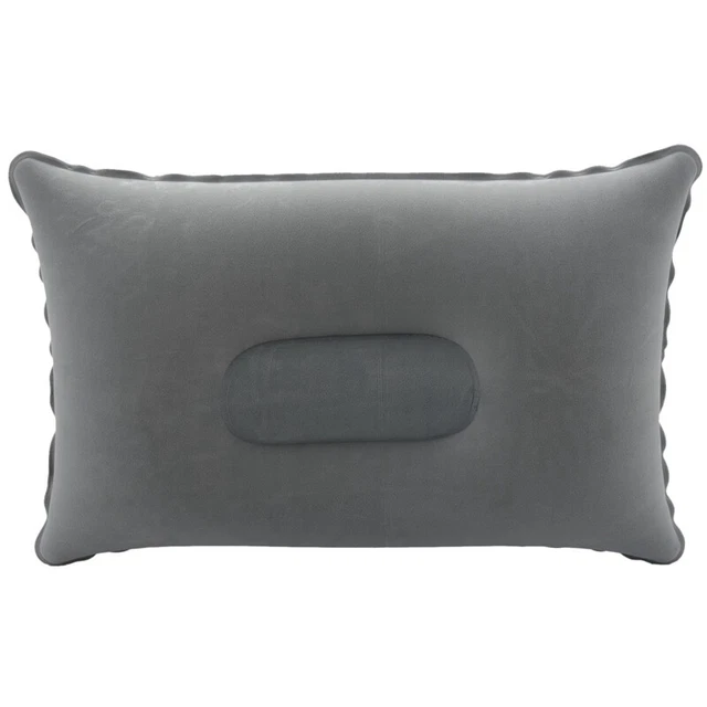 2Xw  Sided Flocking Cushion for Travel Plane Hotel Hot Worldwide Light Grey H3I1 3