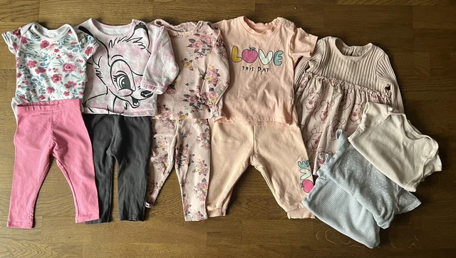 Baby Girls Clothes Bundle 6-9 Months x12 Inc Winnie The Pooh Dress Outfits Vests