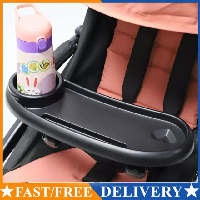 3 In 1 Universal Stroller Tray Removable for Stroller Accessories (Black)