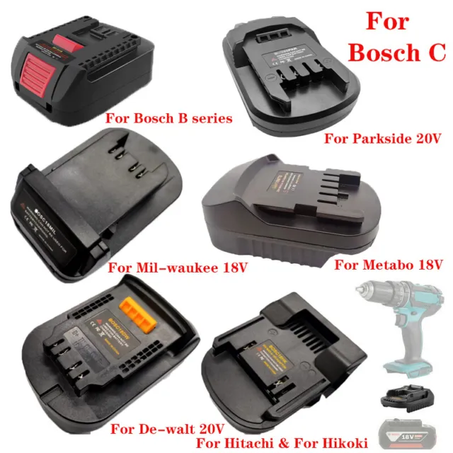 For BOSCH PBA 18V Lithium-ion Battery Adapter Converter to for Parkside 20V  Tool