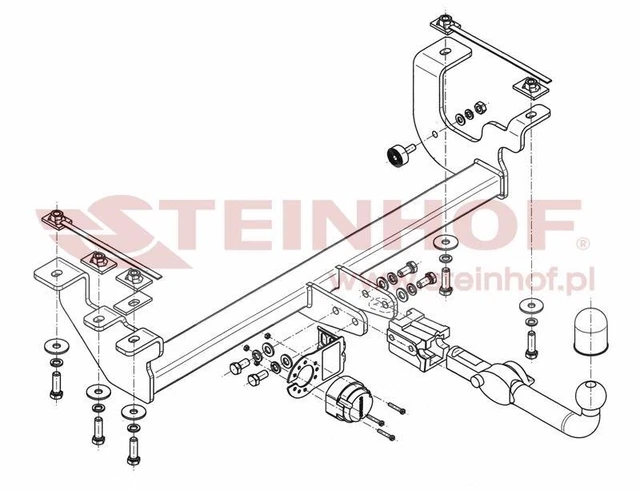 Horizontal Detachable Towbar+ 13Pin Universal Wiring For Suzuki - View #6