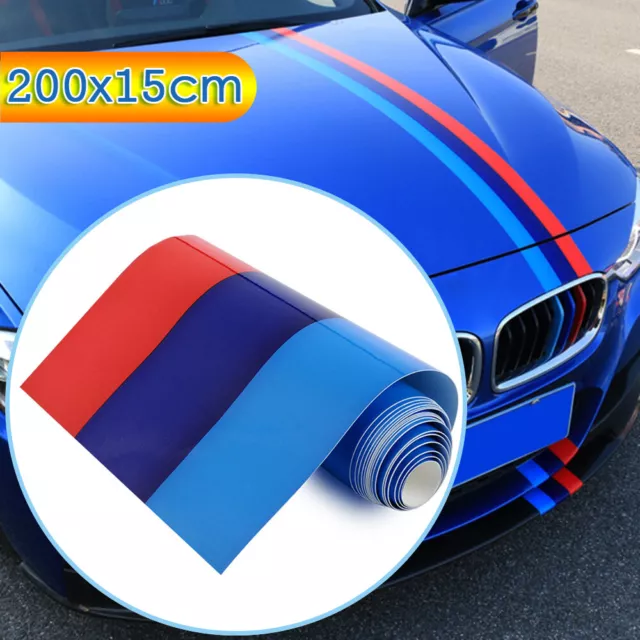 3D adesivi a Strisce per Cofano Auto - Stesso colori Bandiera adesivi auto  tuning 15cm*200cm impermeabile in vinile adesivi per auto esterni per auto