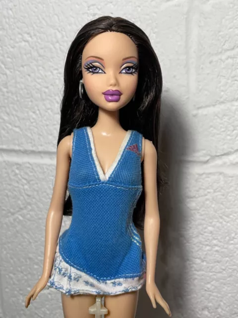 Barbie My Scene Sporty Style Nolee Doll Raven Hair Dressed In Adidas Outfit Rare