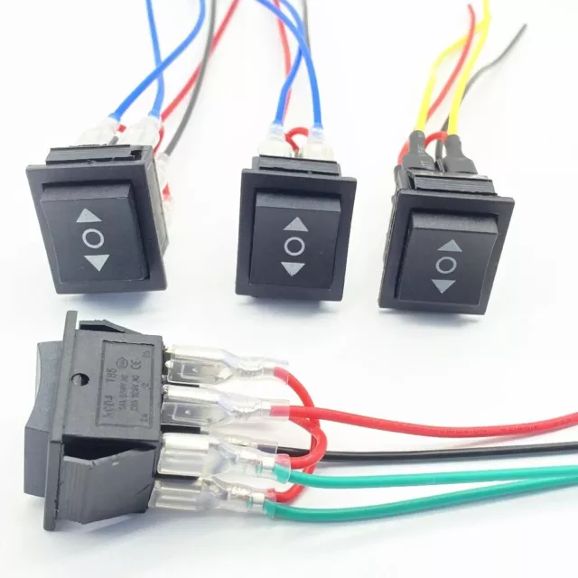 6 Pin Momentary Polarity Reversing Rocker 3 Position Rocker Toggle Switch  Car