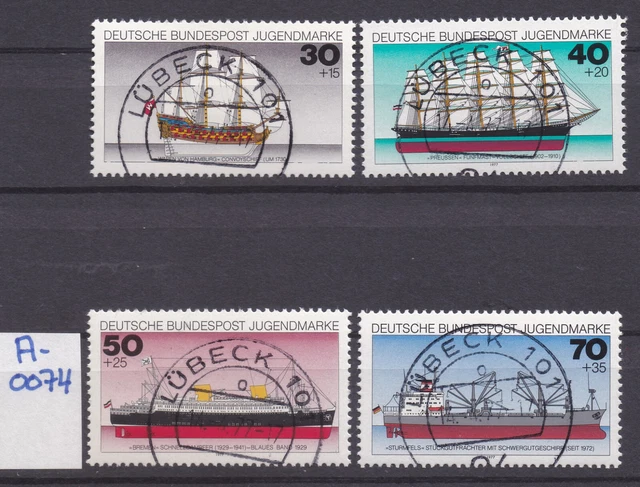 BRD - Mi 929-32 - EST Ersttag - Vollstempel Lübeck - gummiert - A0074