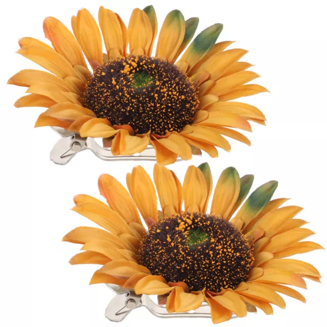 Sunflower Shower Curtain Tie Backs - Set of 2 Drapery Clips