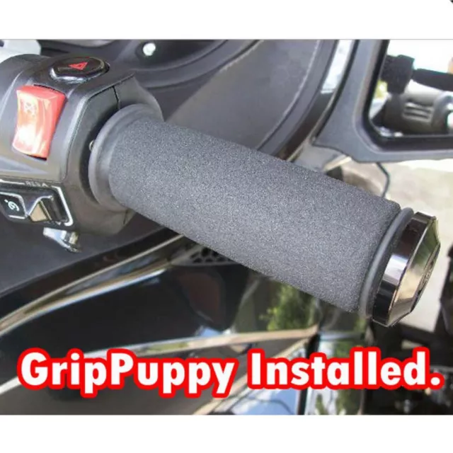 Grip Welpen Universal Motorrad Motorrad Griff Abdeckung 5 (12,7 cm) schwarz Paar 3