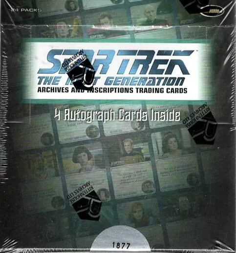 2022 Star Trek Next Generation Archives + Inscriptions Hobby Box w/4 Autographs!