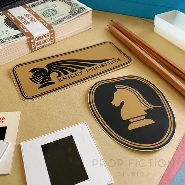 Knight Rider Decals KNIGHT RIDER - Pair of Prop 'Knight Industries’ Equipment Stickers ...
