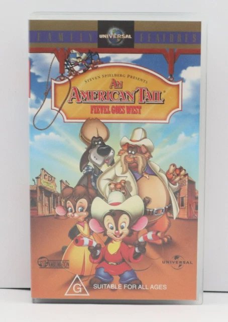 An American Tail Fievel Goes West Vhs AN AMERICAN TAIL Fievel Goes West VHS Sealed Tape,1991, Animation EUR