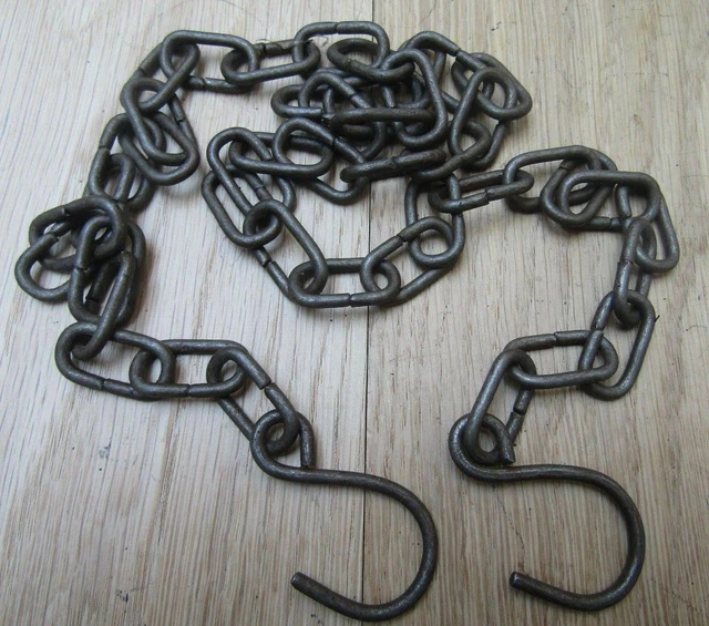 Rustic Antique Iron Vintage Style Ceiling Chandelier Hanging Chain Hooks 2