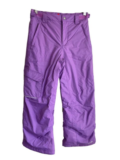 Columbia Bugaboo Ski Snowboard Snow Pants Youth Girl's Purple Omni Heat Size M